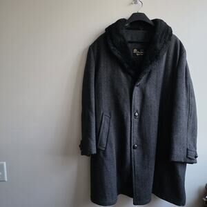 VTG Oakbrook Sportswear Mens Jacket Tweed Herringbone Gang Coat Gorp 50s 60s